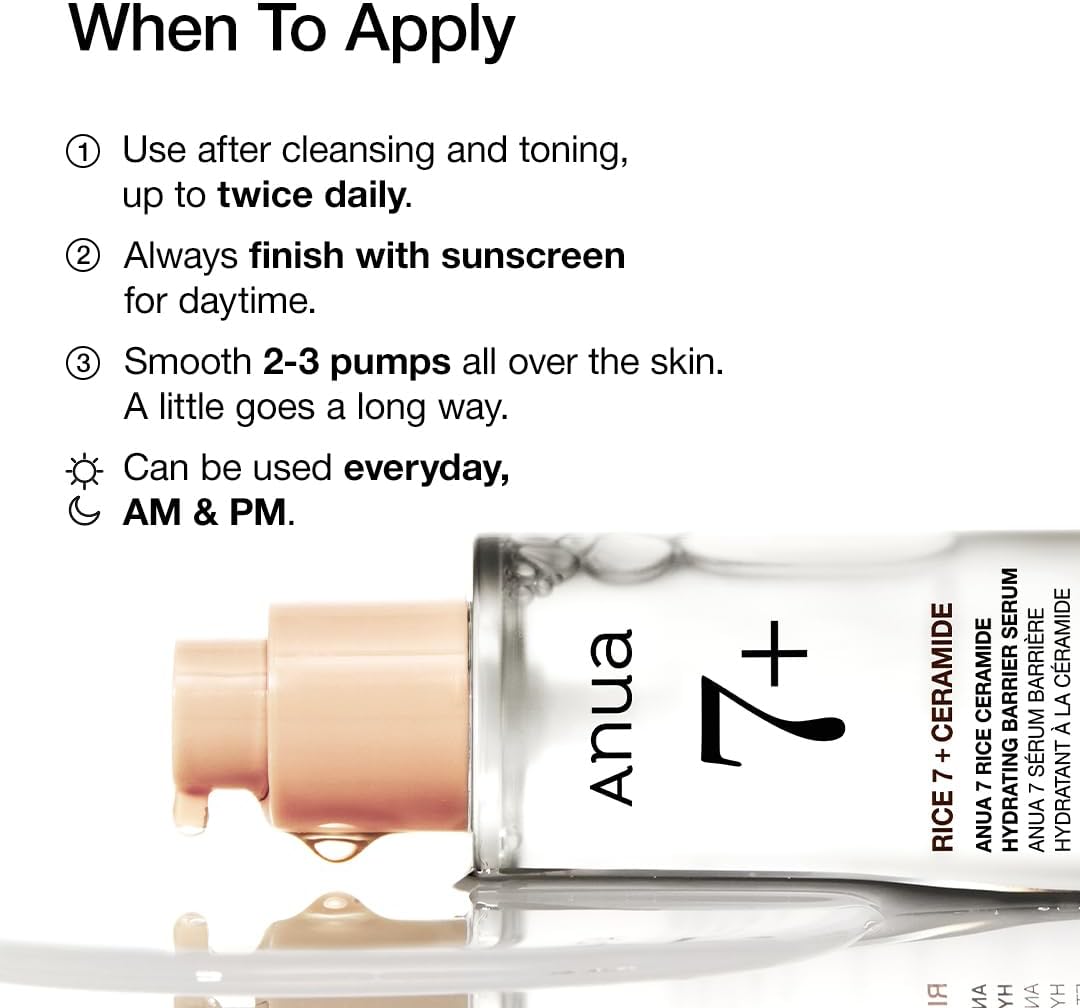 ANUA 7 Rice Ceramide Hydrating Barrier Serum (50ml)