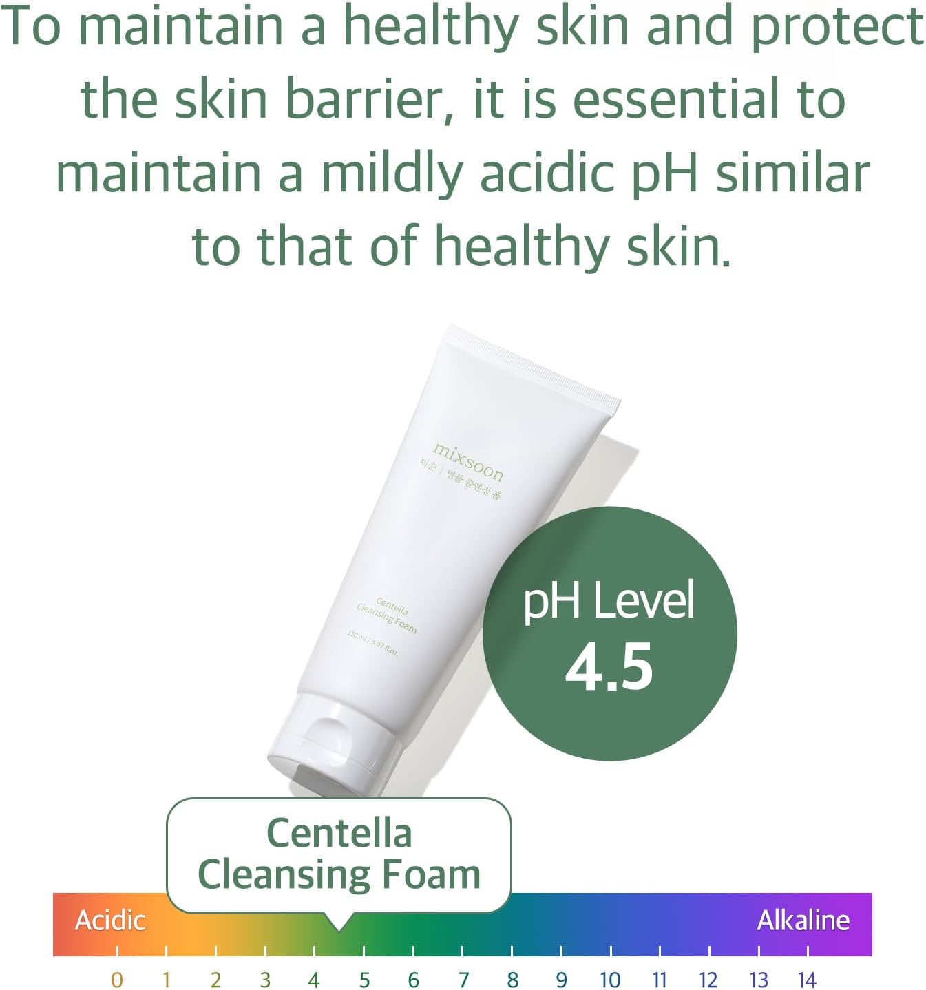 MIXSOON Centella Cleansing Foam (150ml)