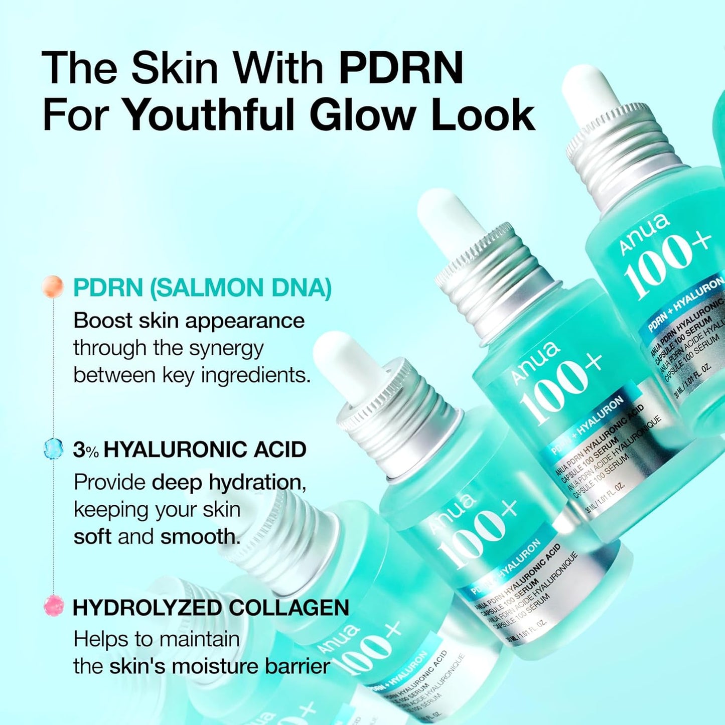 ANUA PDRN Hyaluronic acid Capsule 100 Serum (30ml)