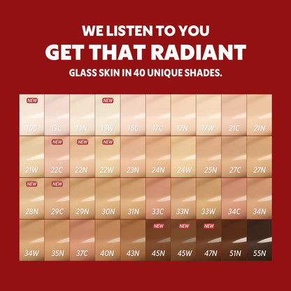 TIRTIR Mask Fit Red Cushion 6 Shade Trial Kit - LIGHT (13C-17W)