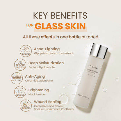 TIRTIR Milk Skin Toner JUMBO (150ml)