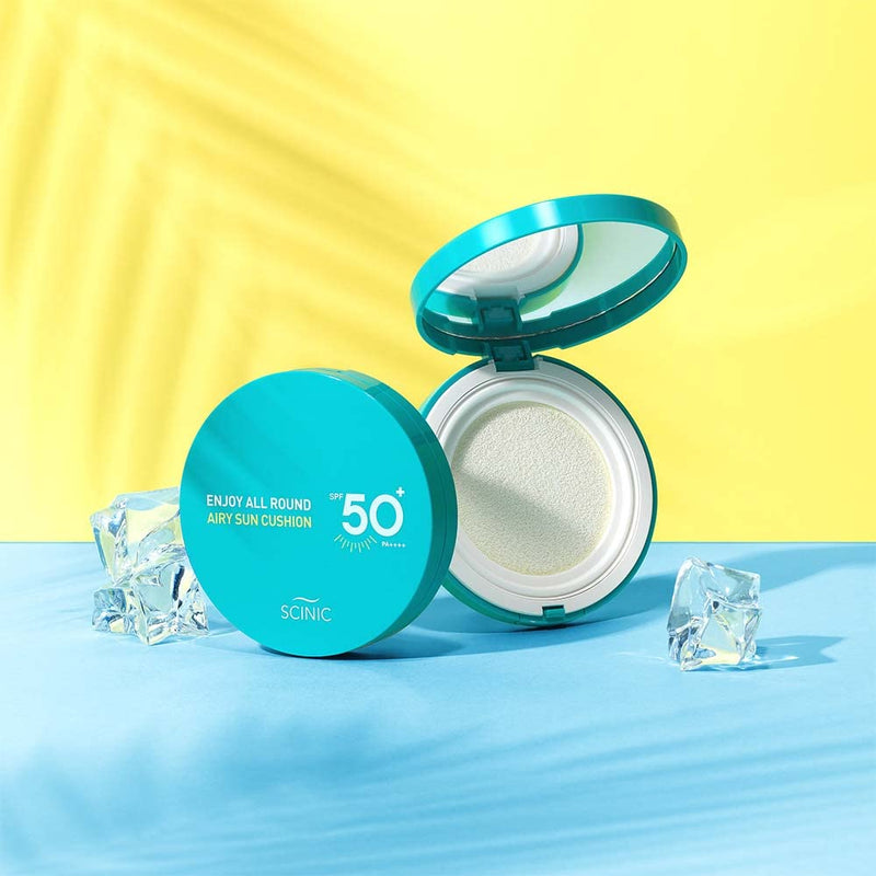 SCINIC Enjoy All Round Airy Sun Cushion EX SPF50+PA++++ [25GM]