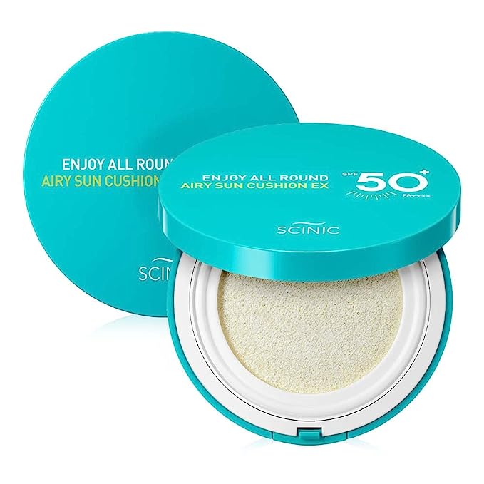 SCINIC Enjoy All Round Airy Sun Cushion EX SPF50+PA++++ [25GM]