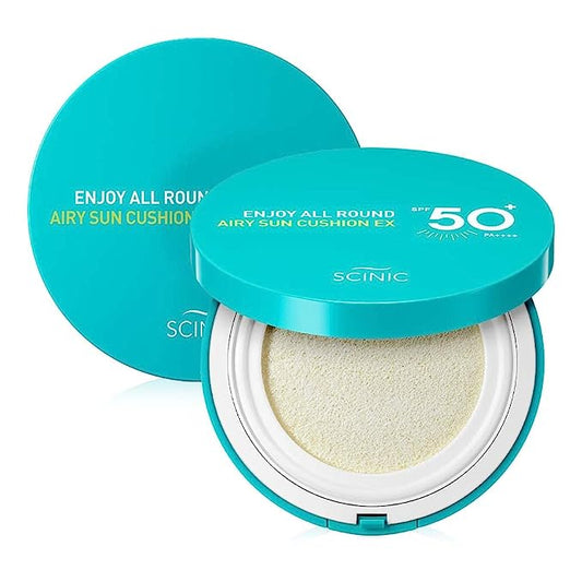 SCINIC Enjoy All Round Airy Sun Cushion EX SPF50+PA++++ [25GM]