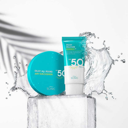 SCINIC Enjoy All Round Airy Sun Cushion EX SPF50+PA++++ [25GM]