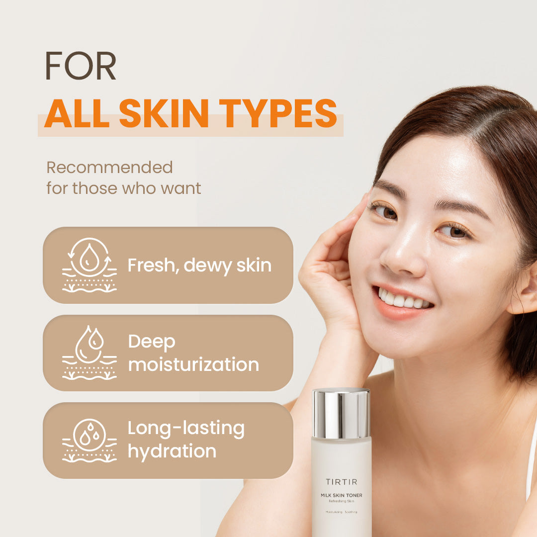 TIRTIR Milk Skin Toner JUMBO (150ml)