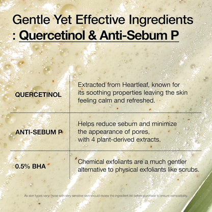 ANUA Heartleaf Quercetinol Pore Deep Cleansing Foam (150ml)
