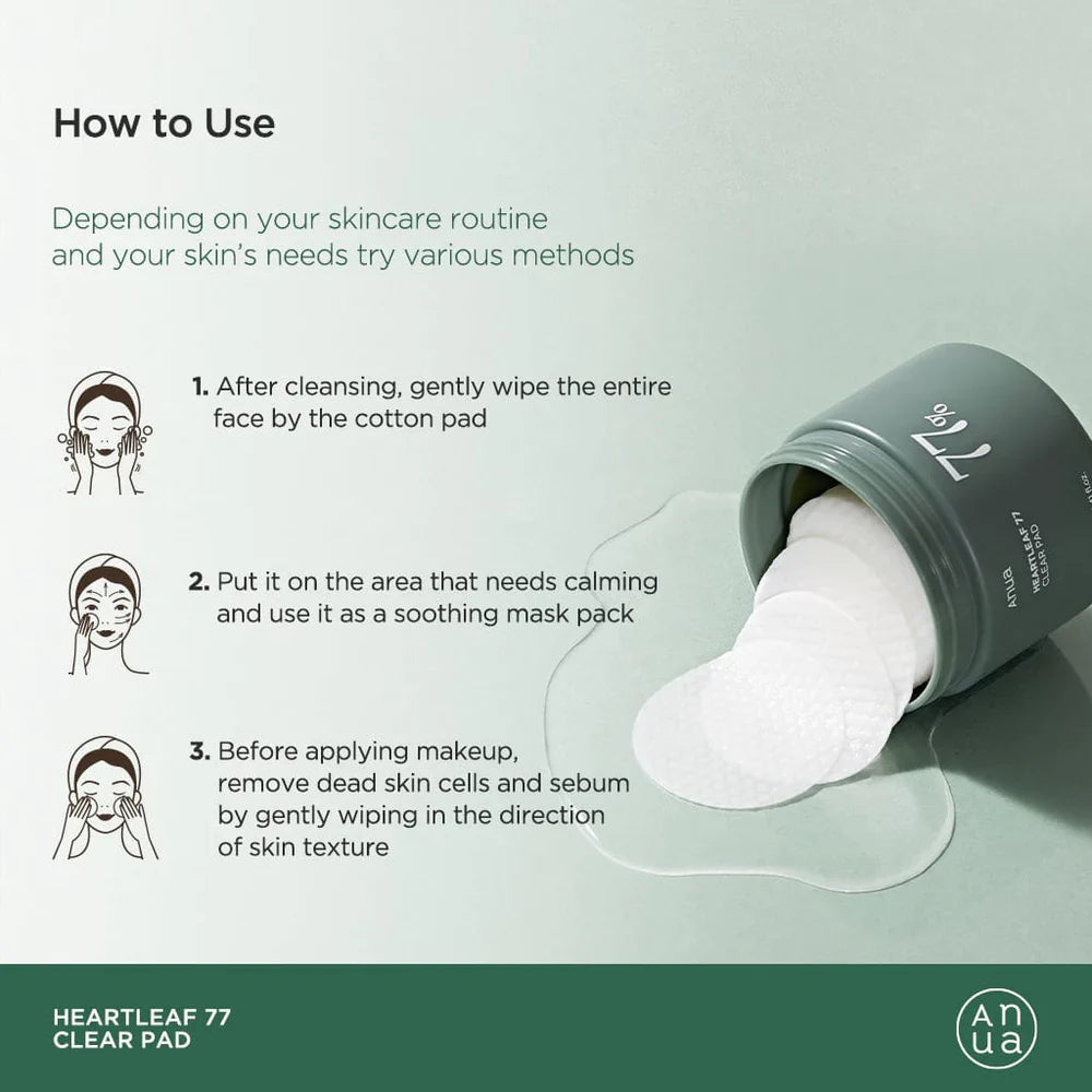 ANUA Heartleaf 77 Clear Pad [160ml/70 pads]
