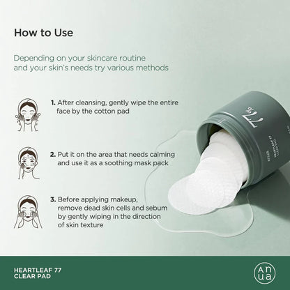 ANUA Heartleaf 77 Clear Pad [160ml/70 pads]