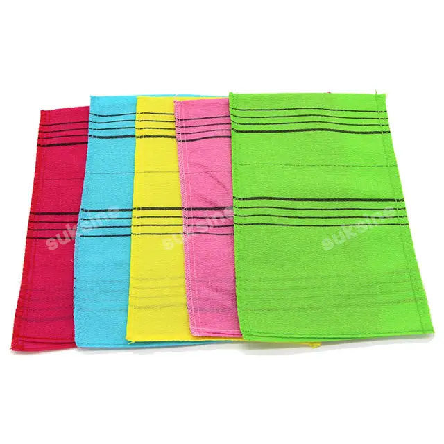 HAPPY Italy Towel Genuine Korean Exfoliating Gloves/Scrub Mitts 2Pcs (1Pair)
