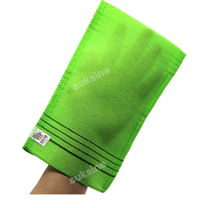 HAPPY Italy Towel Genuine Korean Exfoliating Gloves/Scrub Mitts 2Pcs (1Pair)